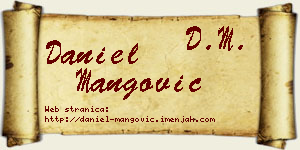Daniel Mangović vizit kartica